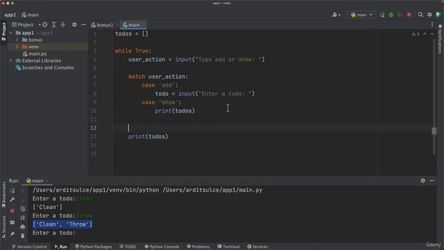 002 ▶️ Todo List View and Program Exit #match case смотреть онлайн