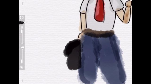 A sketch of My Rainy Days done on iPad using Tayasui Sketches Pro смотреть онлайн