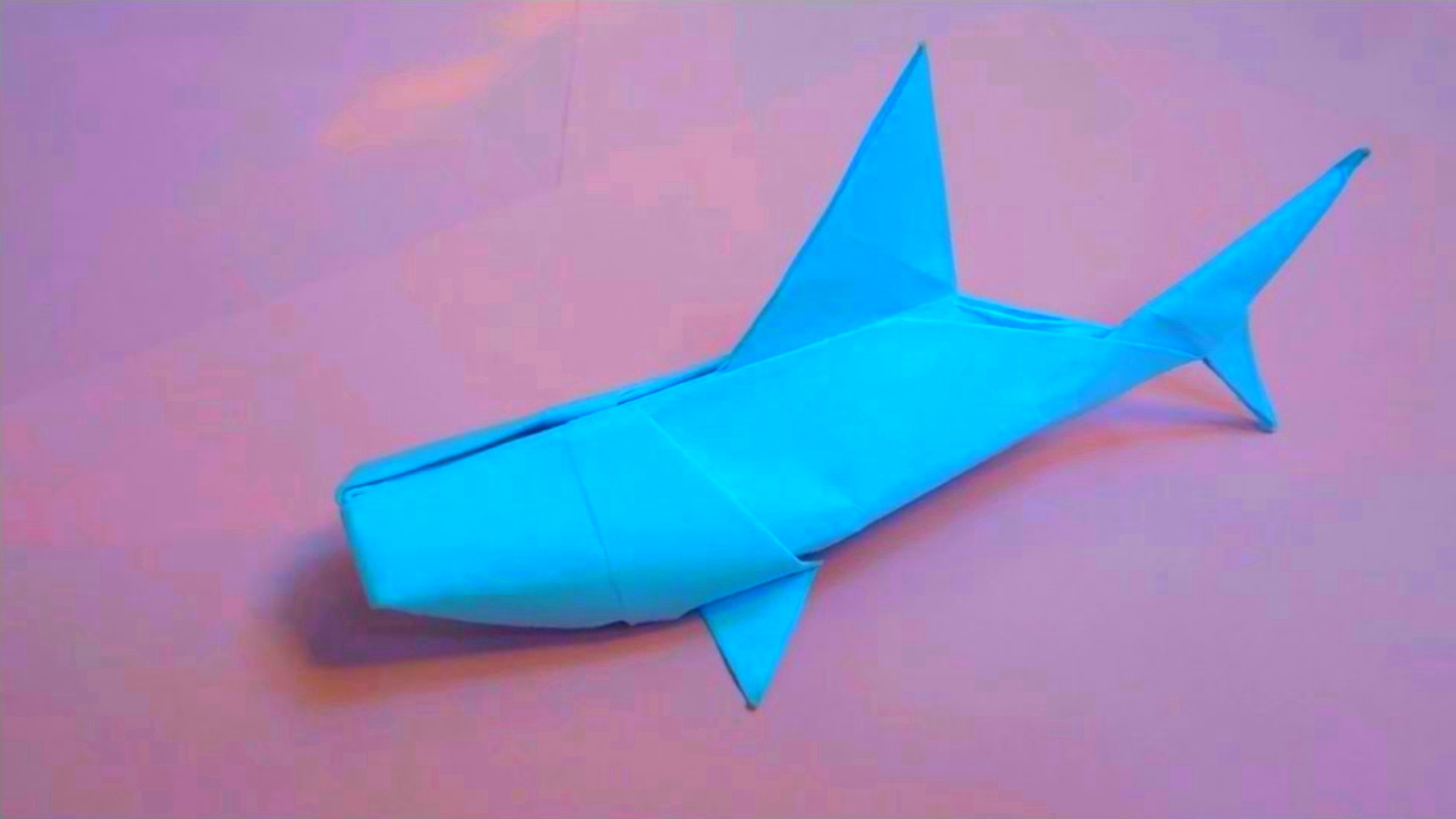 Как сделать акулу из бумаги. Оригами акула.mp4 смотреть онлайн