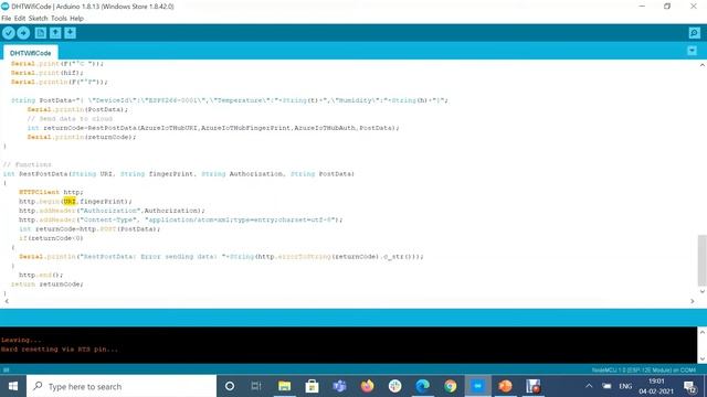 Azure IoT Send Sensor Data DHT11 & NodeMCU ESP 8266 смотреть онлайн