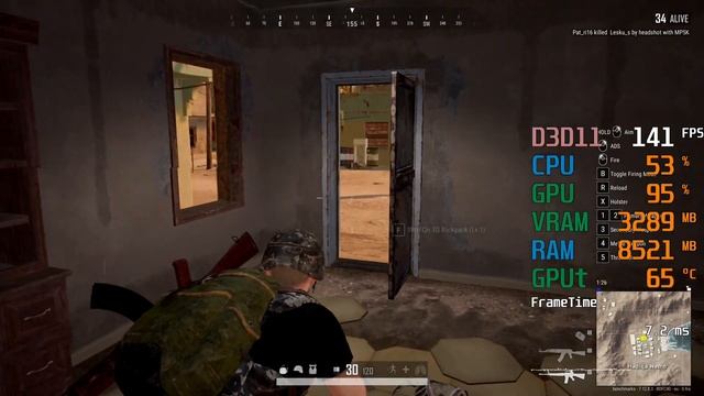 GeForce GTX 1650 SUPER -- AMD Ryzen 3 3300X -- PUBG FPS Test смотреть онлайн