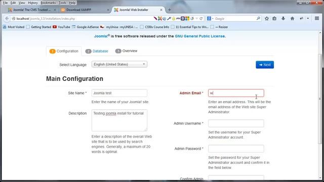 Joomla for beginners tutorial 1 - Introduction to joomla, download and install смотреть онлайн