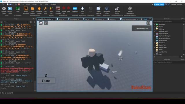 Mindless Titan serum aot roblox studio (beta) смотреть онлайн