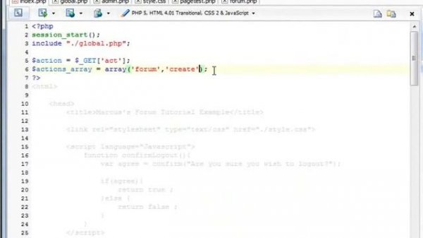 PHP Forum // Partial Create Topic