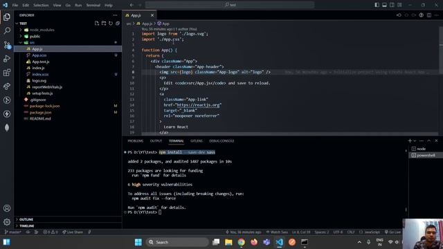 How to install and use Sass in React Js смотреть онлайн