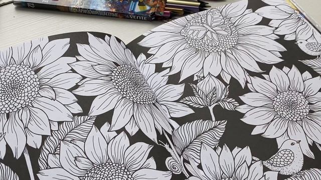 ЧЕЛЛЕНДЖ Раскрашиваю гелевыми ручками с блестками, карандашами мелаллик и перламутровой акварелью смотреть онлайн