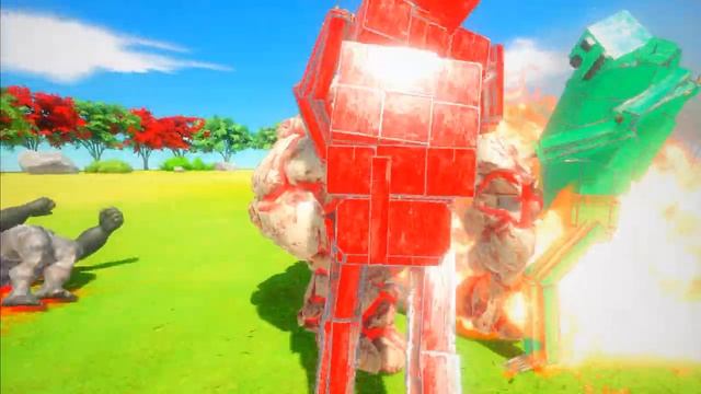 MELON PLAYGROUND CHARACTERS VS INFERNALS & PRIMATES - ANIMAL REVOLT BATTLE SIMULATOR смотреть онлайн