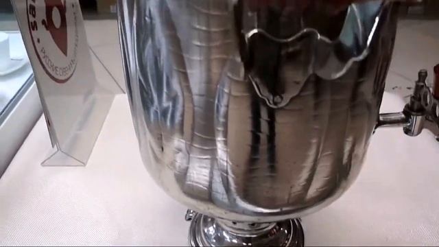 Угольный самовар 5 литров цилиндр никелированный Листья советский Самовары.ком (samovary.com)