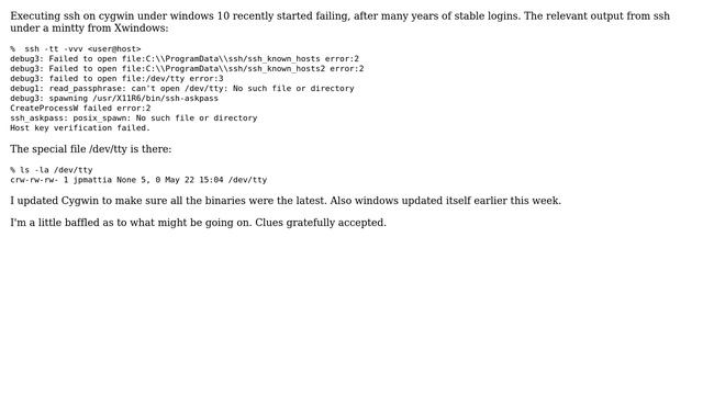 DevOps & SysAdmins: ssh on cygwin (win10): read_passphrase: can't open /dev/tty: (2 Solutions!!) смотреть онлайн
