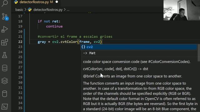 RECONOCIMIENTO FACIAL CON PYTHON!!!! TUTORIAL CON CV2 LIBERIA смотреть онлайн