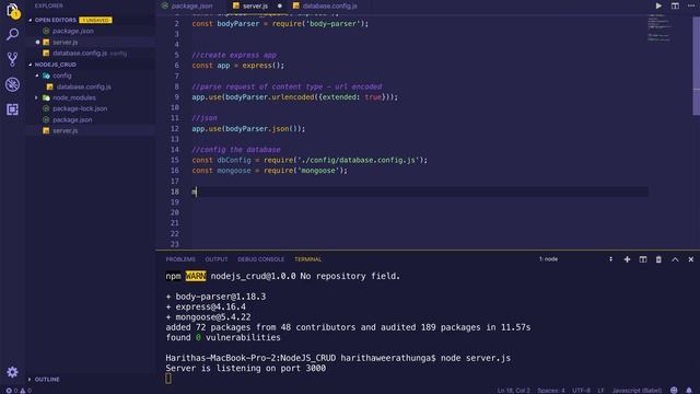 NodeJS CRUD App Using MongoDB and ExpressJS - Part 2 смотреть онлайн