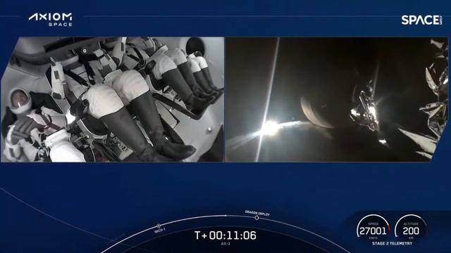 Blastoff! SpaceX launches private Ax-3 crew to space station, nails booster landing смотреть онлайн