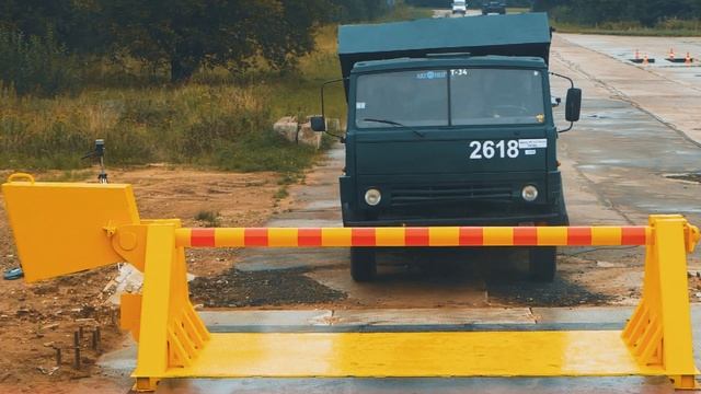 Испытания противотаранного шлагбаума "Трек" 2020 смотреть онлайн