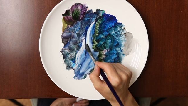 Изучаем как получить черный цвет без черной краски через интуитивный рисунок, рисуем водопад смотреть онлайн