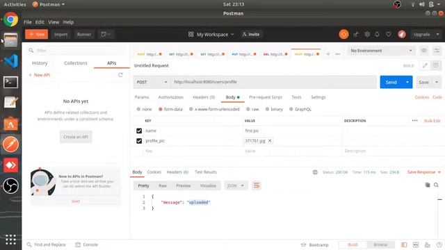 Upload Image| Multer | Part #25 | Node Js tutorial in Hindi 2021 смотреть онлайн