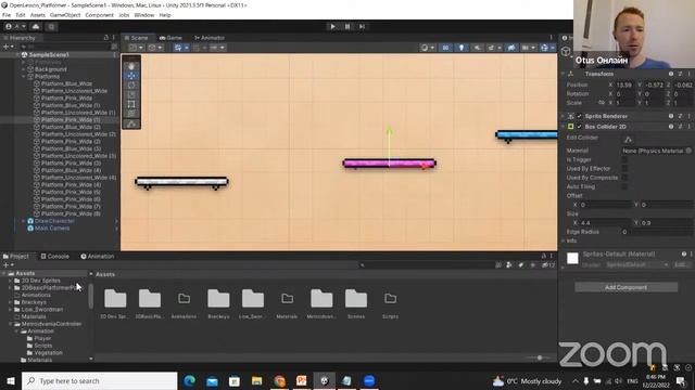 Создание 2D-платформера на Unity. Добавляем персонажей и игровые механики смотреть онлайн