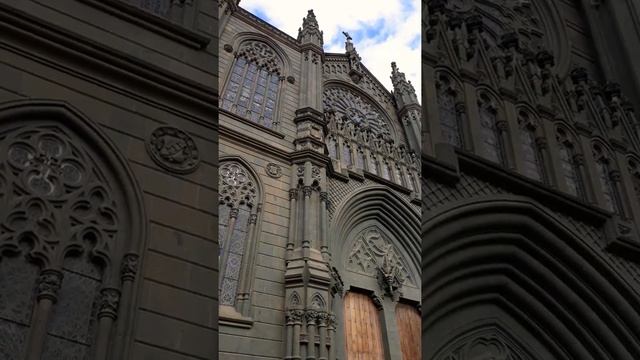 Гран Канария - Арукас/Испания/Достопримечательности Европы. Собор в неоготическом стиле. смотреть онлайн