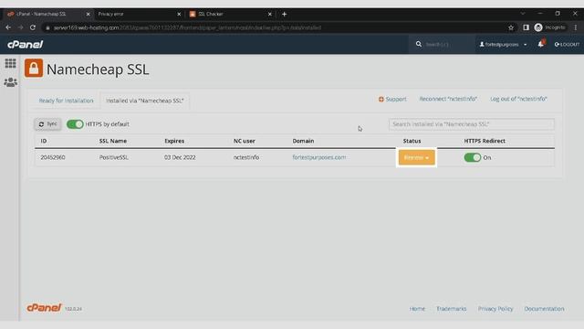 How to renew an SSL certificate using the Namecheap SSL plugin смотреть онлайн