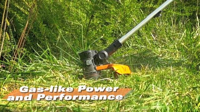 WORX WG191 56-Volt 13-inch Cordless Grass Trimmer MaxLithium Wheeled Edging
