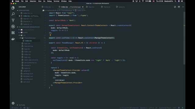 TypeScript & React Dark Mode Theming with Styled Components смотреть онлайн