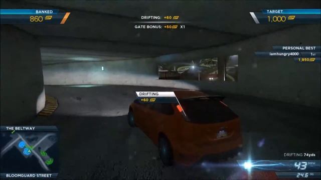 Need for Speed Most Wanted - Ford Focus RS500 - Drift City смотреть онлайн