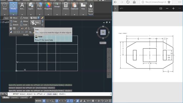 AutoCAD 2019, Drawing Basics, Part1 смотреть онлайн