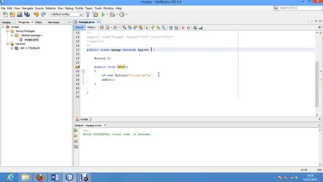Applet With Click Event смотреть онлайн