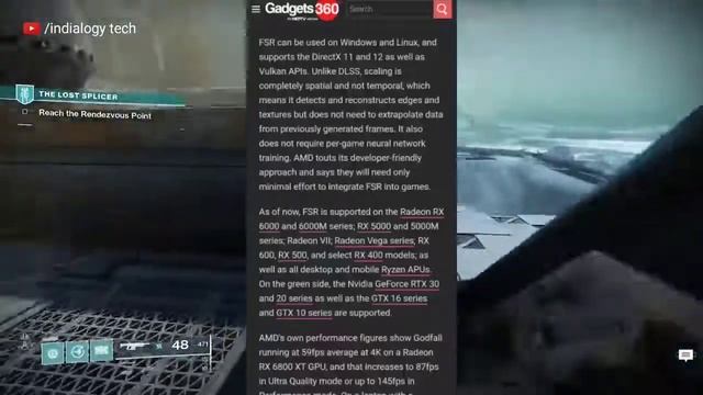 Amd FSR technology now announced | AMD FSR vs Nvidia DLSS | amd fsr | amd fsr hindi | gar vs dlss смотреть онлайн
