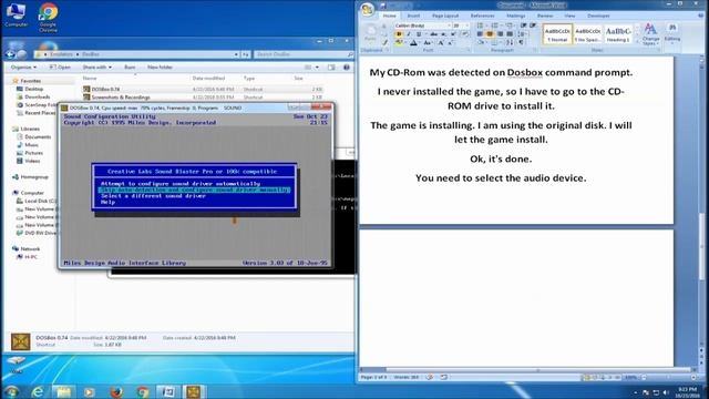 DosBox 0.74 Running CD ROM Games