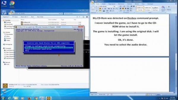 DosBox 0.74 Running CD ROM Games