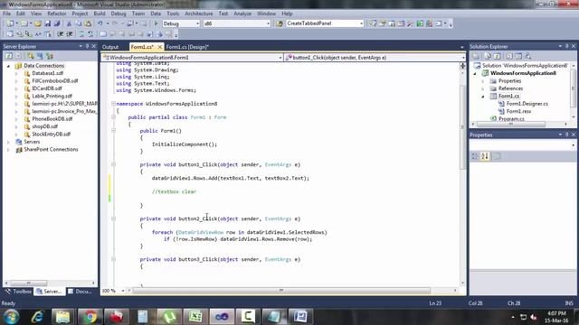 How to clear a textbox once a button is clicked C# смотреть онлайн