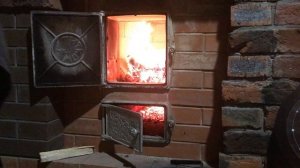 Банная печь из кирпича спустя шесть месяцев.