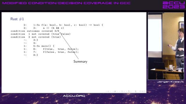 Modified Condition and Decision Coverage in Gcc: Intro, Motivation & Tooling - Jørgen Kvalsvik смотреть онлайн