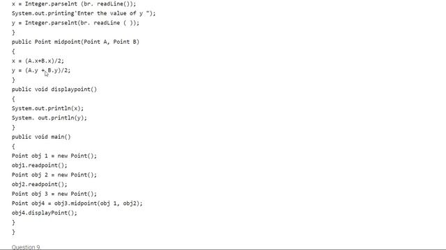 Class 12 | Finding the middle point of a line | Java | ICSE смотреть онлайн
