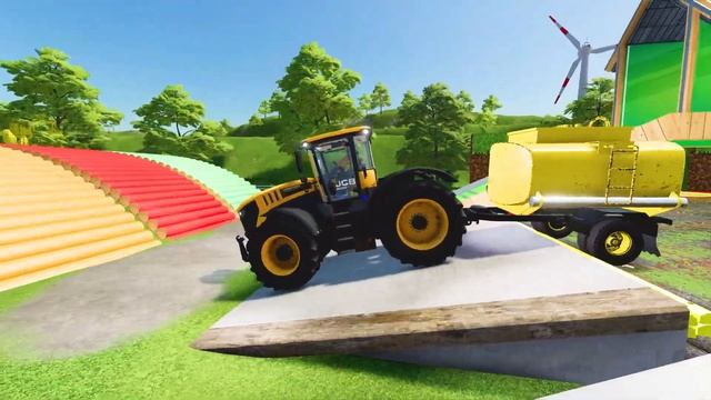 POLICE, AMBULANCE, TESLA, CHEVROLET CARS & VOLKSWAGEN POLICE with MAN TRUCKS! Farming Simulator 22 смотреть онлайн