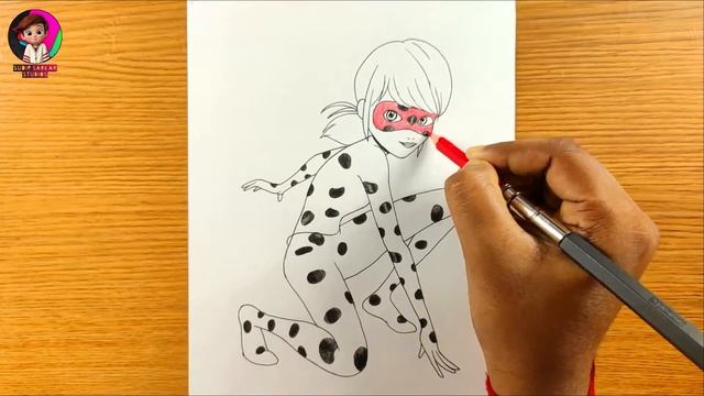 Miraculous Ladybug Drawing Easy | How to draw miraculous ladybug step by step смотреть онлайн