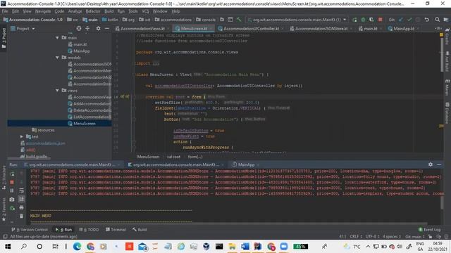 Accommodation Console App(Kotlin and TornadoFX) смотреть онлайн