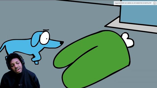 EVERY DAY AMONG US LIFE ANIMATION 4# GREEN & PET REACTION смотреть онлайн