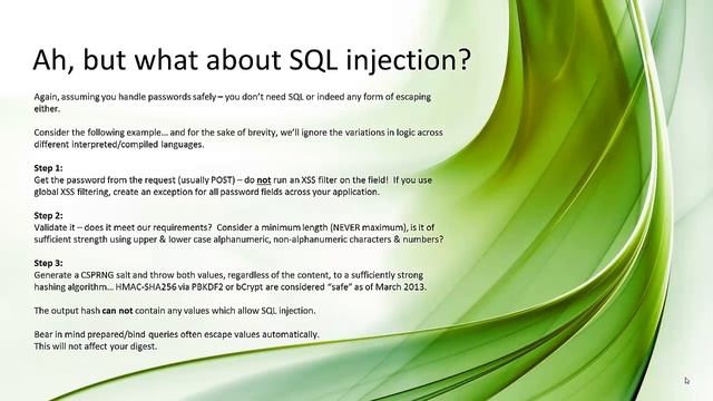 Should you use XSS filters on passwords? смотреть онлайн