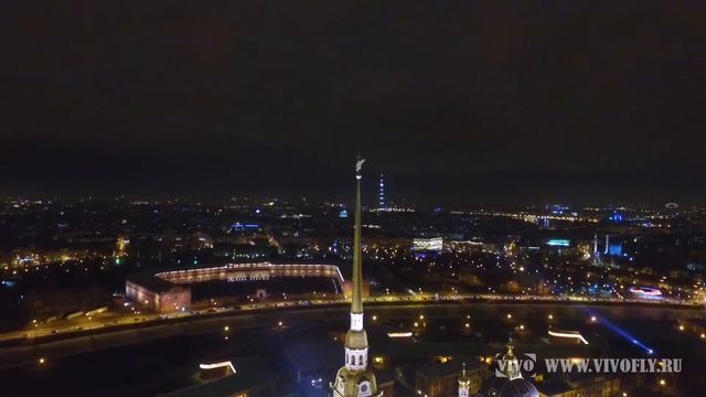 Санкт-Петербург аэросъемка Петропавловская крепость WWW.VIVOFLY.RU смотреть онлайн