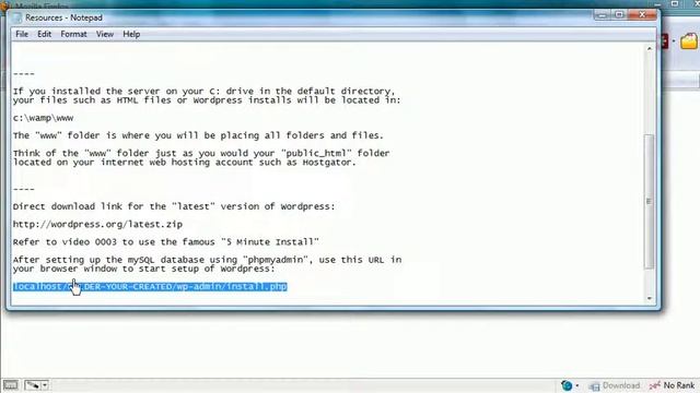 Setting up a webserver locally on your Desktop PC - Part 3 Installing Wordpress смотреть онлайн