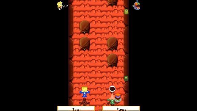 SpongeBob: Creature from the Krusty Krab JAVA GAME (THQ WIreless 2006) FULL WALKTHROUGH смотреть онлайн