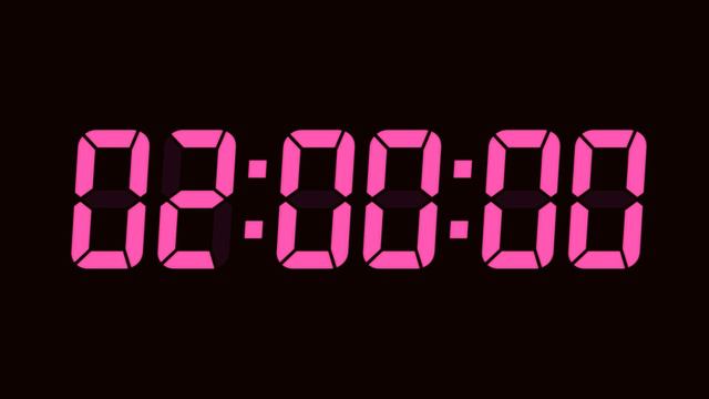 4 Hour Digital Countdown Timer | Dark Background | Fuchsia Pink Text | No Sounds смотреть онлайн