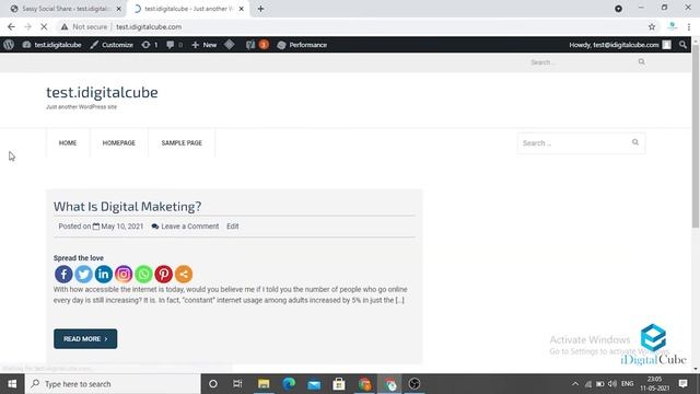 How to Add Social Sharing Buttons on WordPress | Tutorial For Beginners | iDigitalCube смотреть онлайн