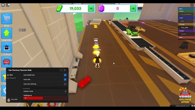 [NEW] Roblox Car Factory Tycoon Script - Auto Build | Auto Sell & More смотреть онлайн