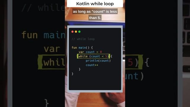 7. Learn Kotlin's While Loop Control Flow (Under 1 Minute) | BackToCoding смотреть онлайн