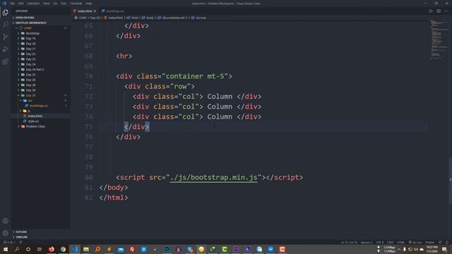 Day - 30 || Bootstrap 5, Part- 3 - Details about Bootstrap Layout, grid & column... смотреть онлайн