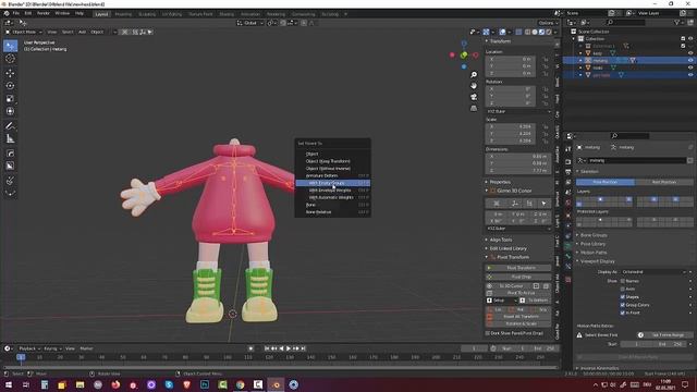 59 Blender 2.91.Tutorial Skulpting and Rigging. Девочка с котиком (Part4) смотреть онлайн