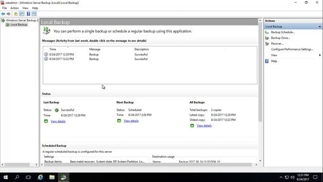 Windows Server 2016 - Full Backups, Active Directory System State Backups And Restore смотреть онлайн