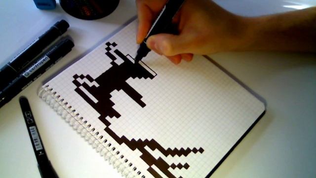 ХАСКИ / Рисуем по клеточкам собаку хаски поэтапно | РИСУЕМ БЫСТРО смотреть онлайн